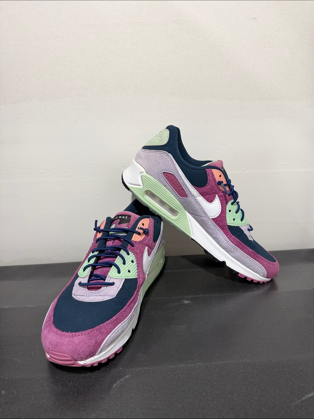 Nike Color-Block Air Max Sneakers in Navy, Pink & Mint
